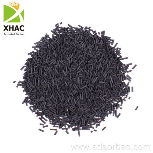 Extruded activated carbon for solvent recovery